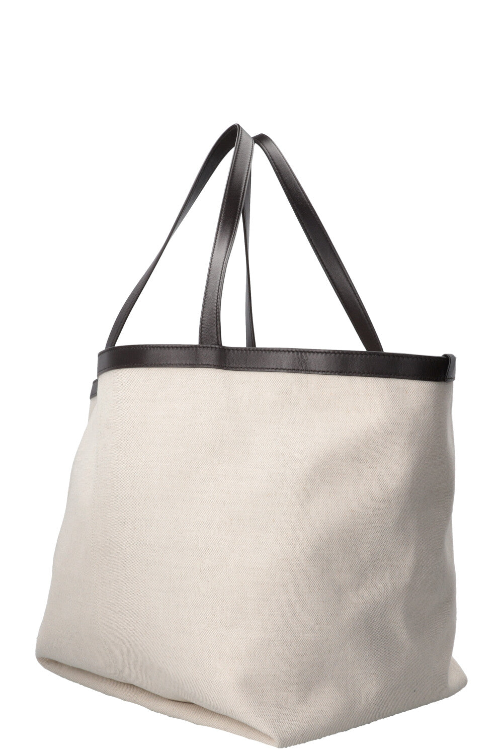 BOTTEGA VENETA Large Flip Flap Tote Canvas Off-White