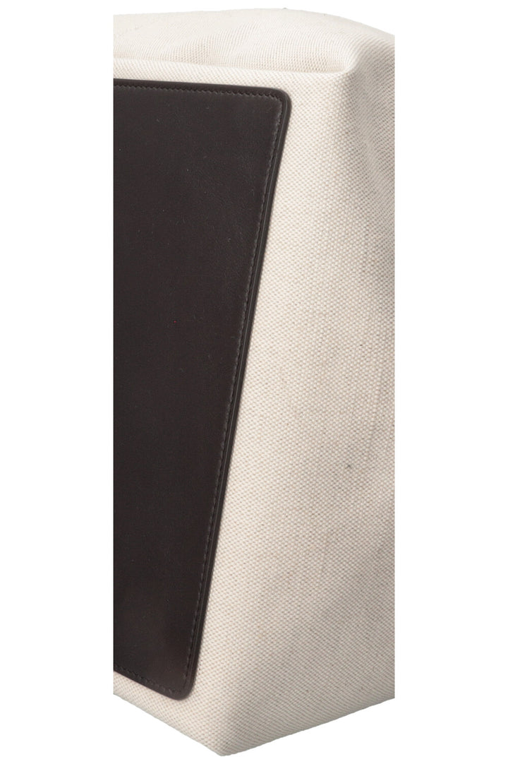 BOTTEGA VENETA Large Flip Flap Tote Canvas Off-White