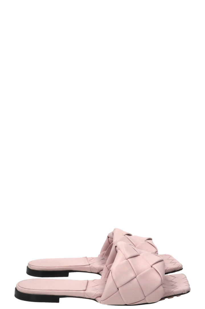 BOTTEGA VENETA Lido Sandals Leather Light Pink