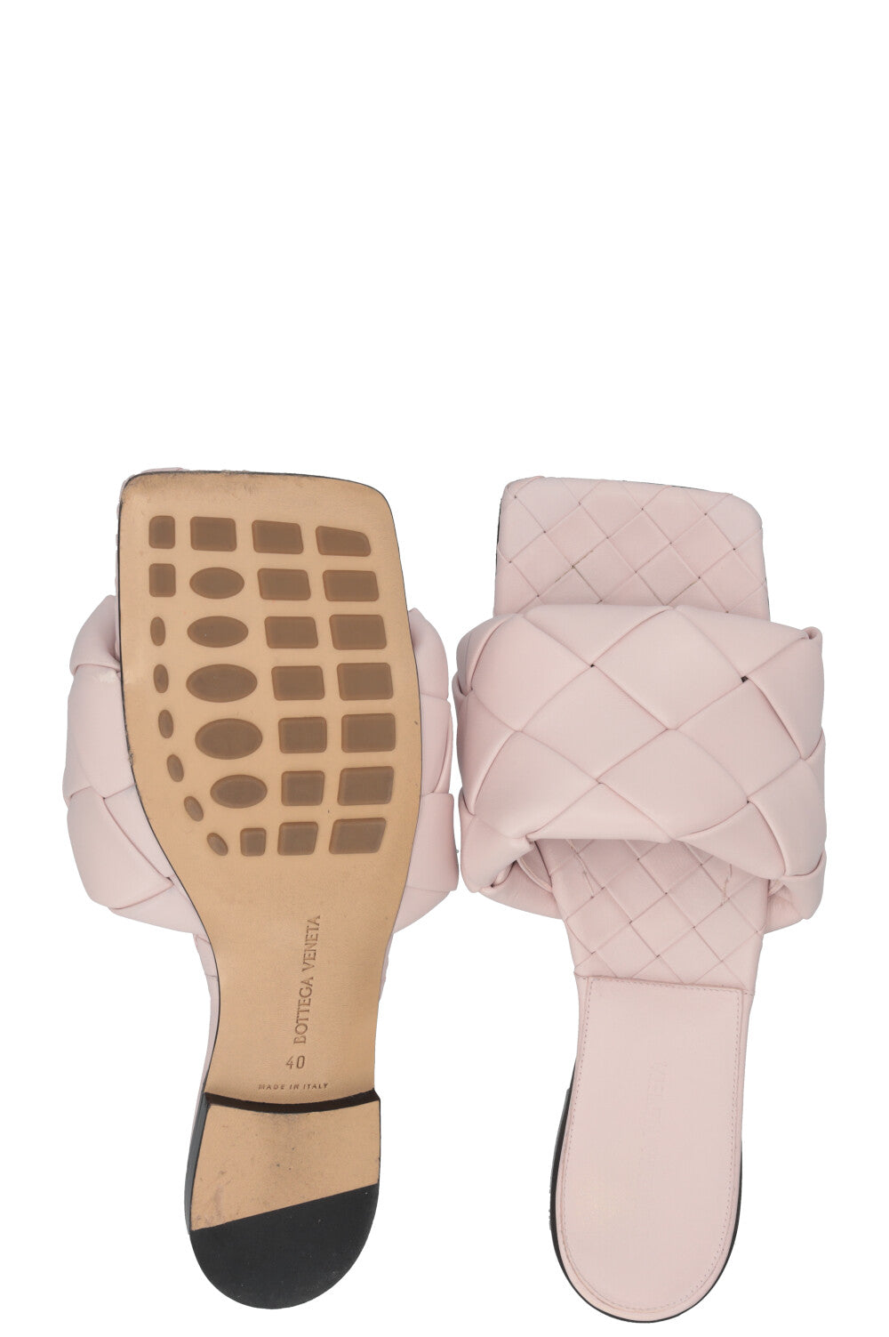 BOTTEGA VENETA Lido Sandals Leather Light Pink