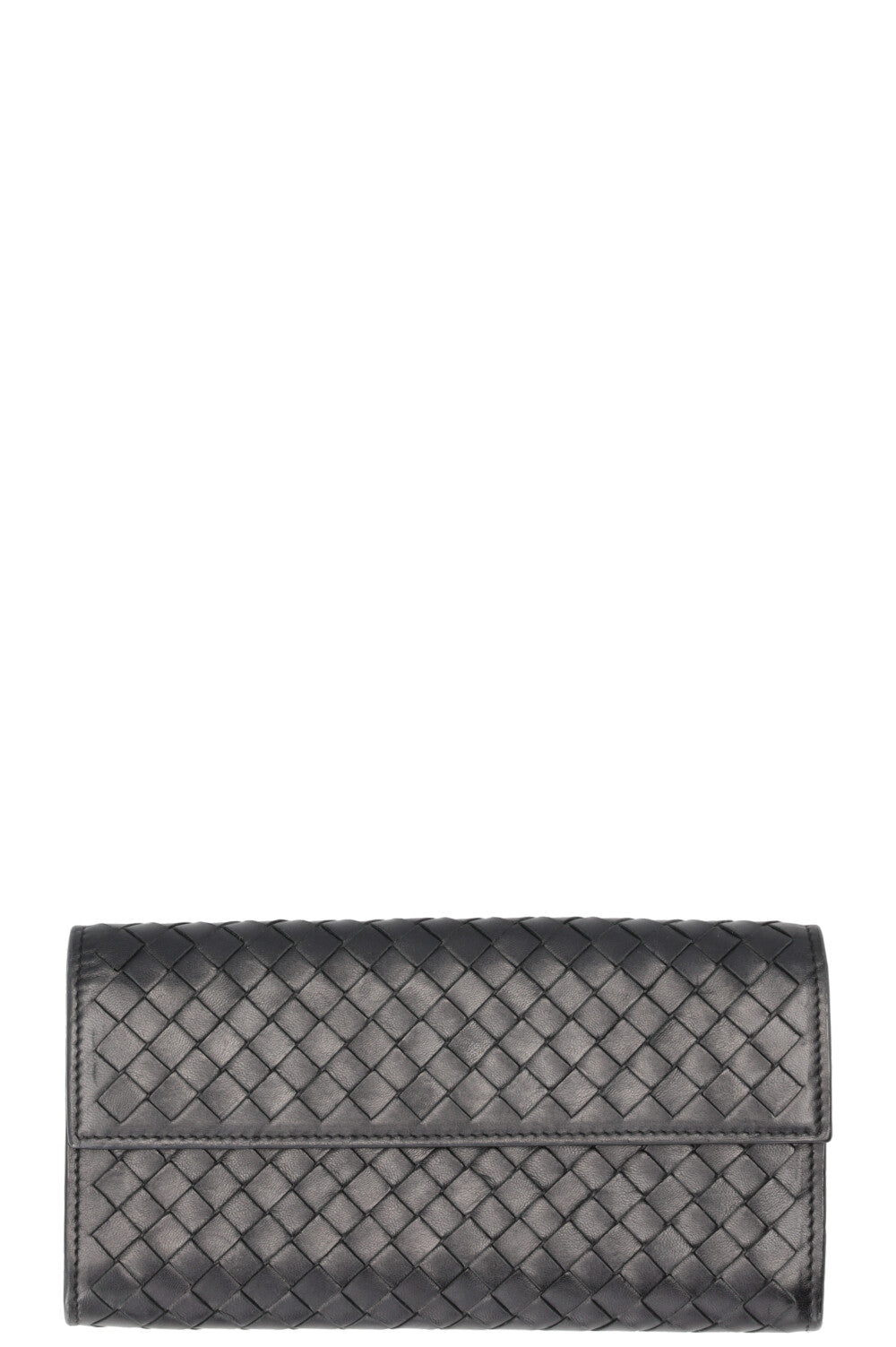 BOTTEGA VENETA Long Wallet Intrecciato Black