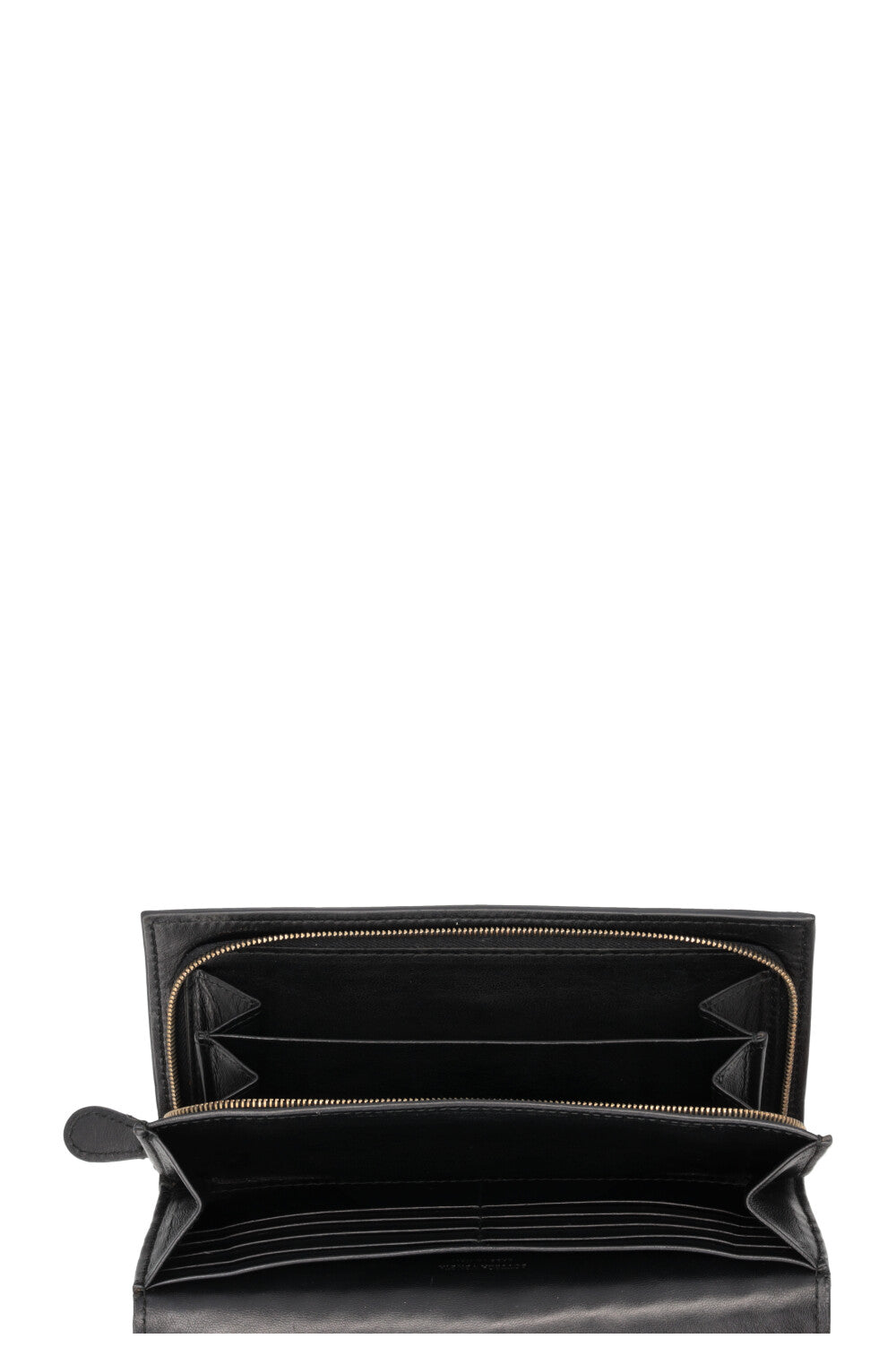 BOTTEGA VENETA Long Wallet Intrecciato Black