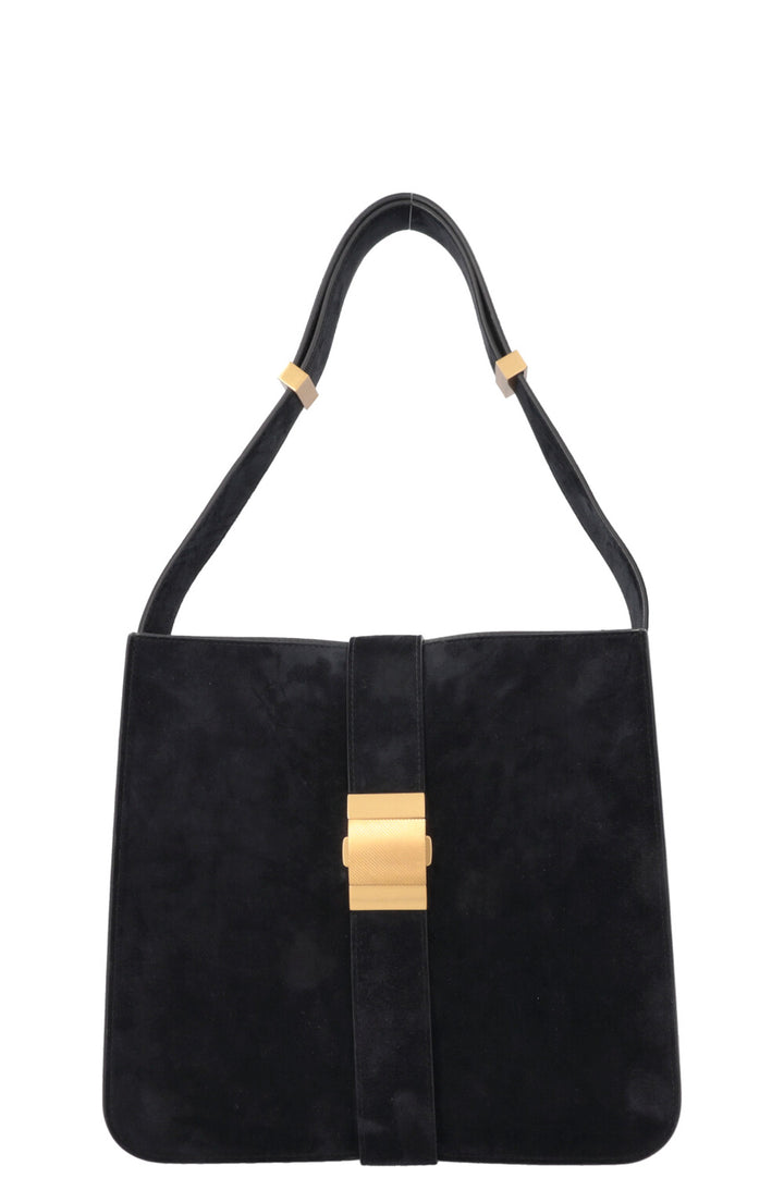 BOTTEGA VENETA Sac Marie en daim bleu marine