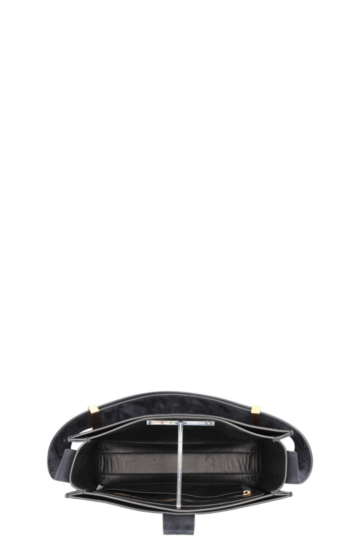 BOTTEGA VENETA Sac Marie en daim bleu marine