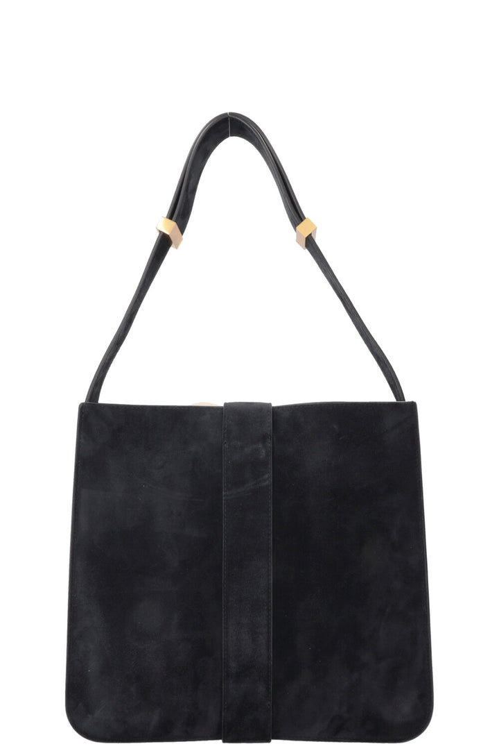 BOTTEGA VENETA Sac Marie en daim bleu marine