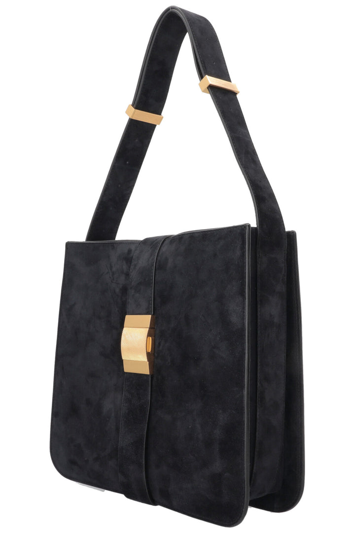 BOTTEGA VENETA Sac Marie en daim bleu marine