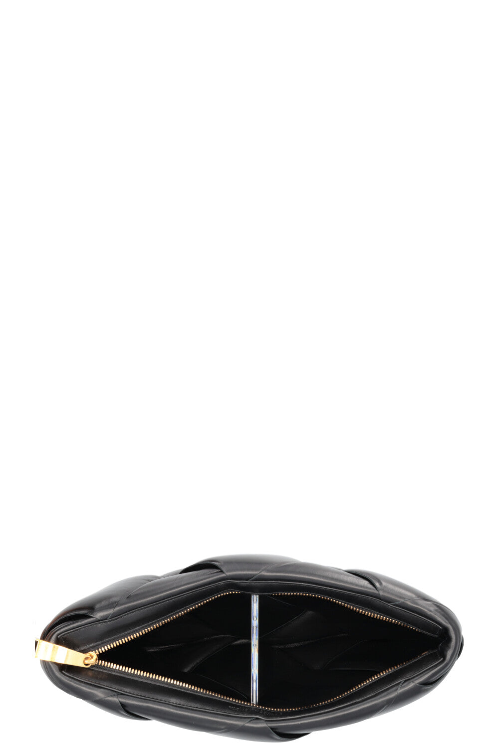 BOTTEGA VENETA Pochette Padded Cassette Cuir Noir