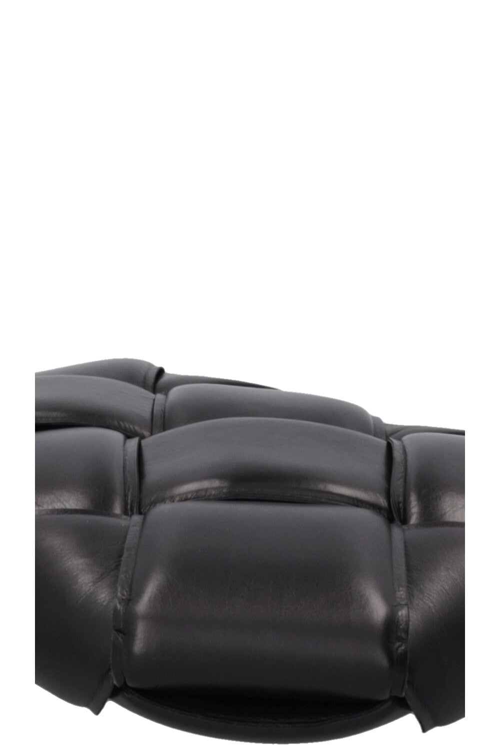 BOTTEGA VENETA Pochette Padded Cassette Cuir Noir