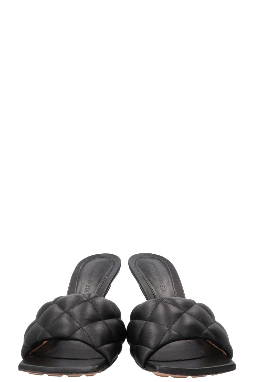 BOTTEGA VENETA Padded Mules Leather Black