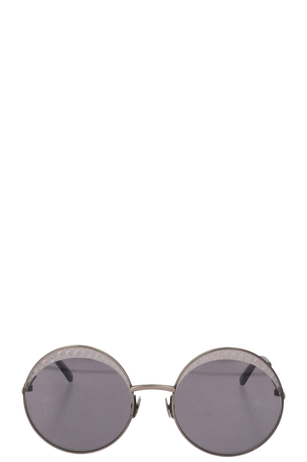 BOTTEGA VENETA Round Sunglasses Grey Black BV0190S