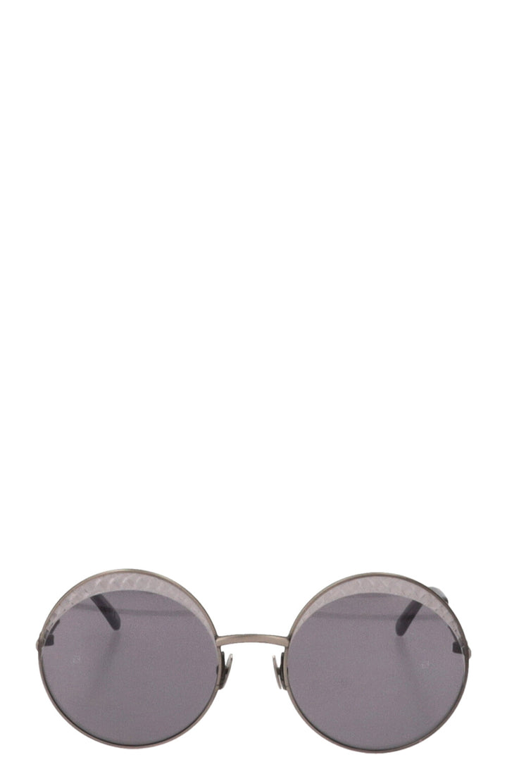 BOTTEGA VENETA Round Sunglasses Grey Black BV0190S
