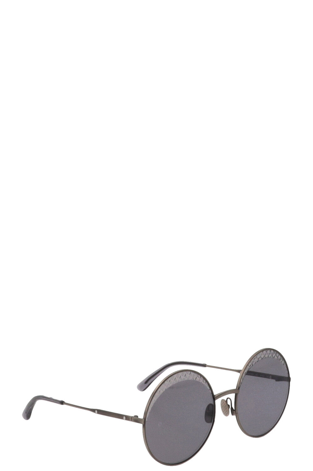 BOTTEGA VENETA Round Sunglasses Grey Black BV0190S