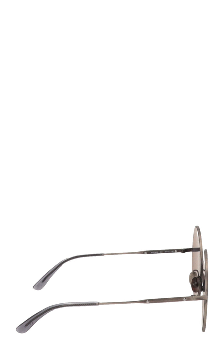 BOTTEGA VENETA Round Sunglasses Grey Black BV0190S