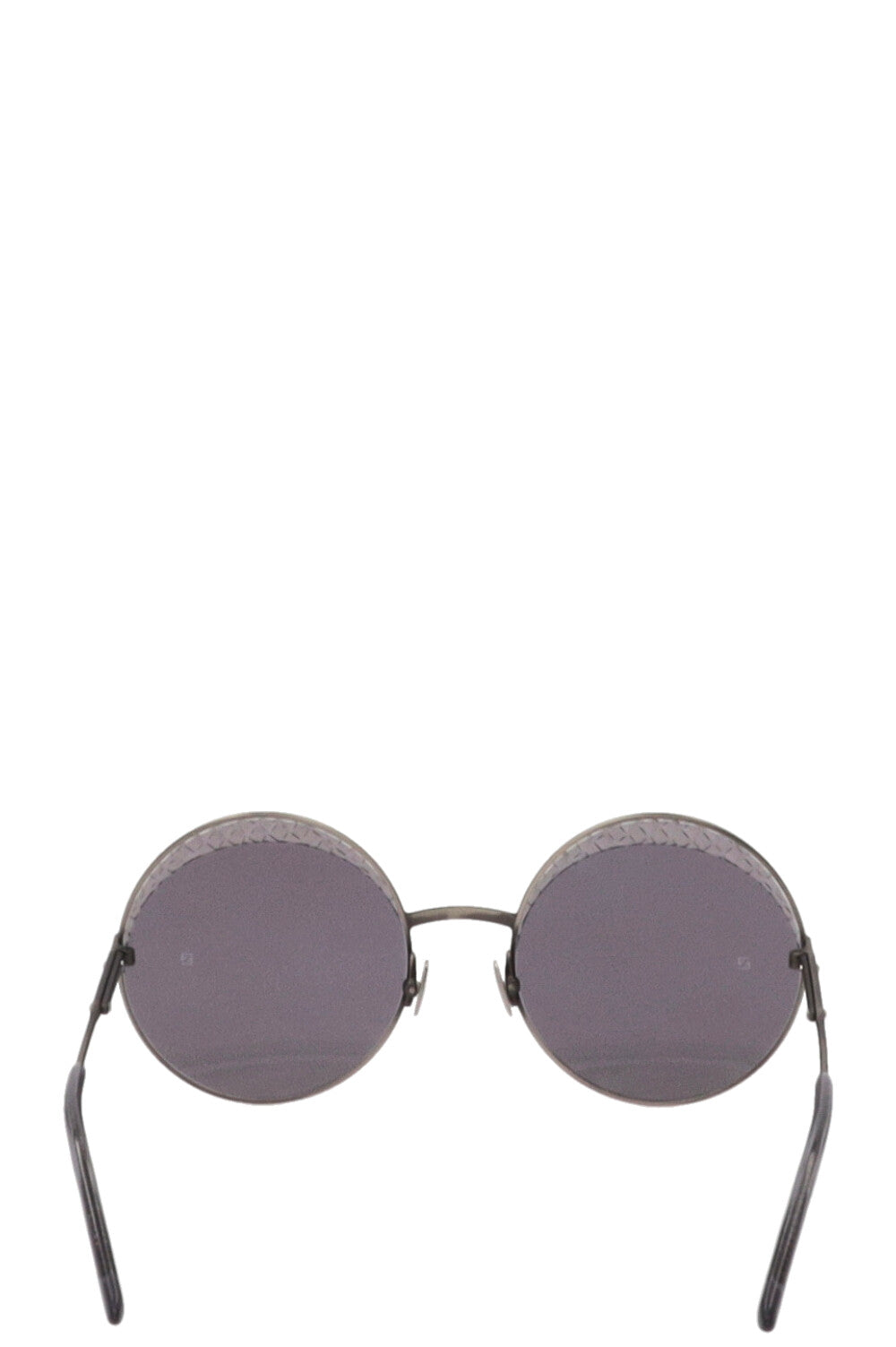 BOTTEGA VENETA Round Sunglasses Grey Black BV0190S