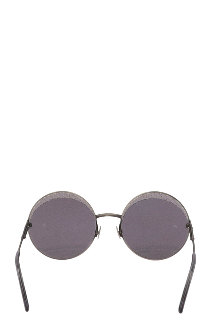 BOTTEGA VENETA Round Sunglasses Grey Black BV0190S