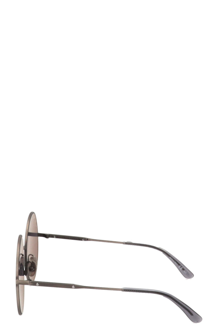 BOTTEGA VENETA Round Sunglasses Grey Black BV0190S