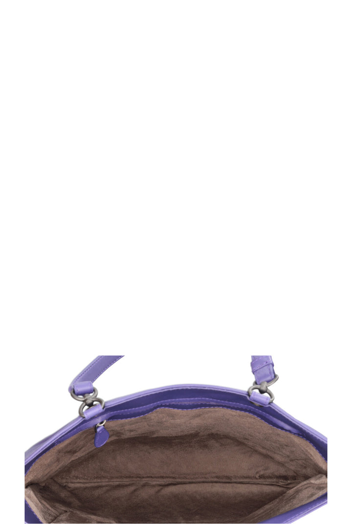 BOTTEGA VENETA Intrecciato Shopping Tote Purple