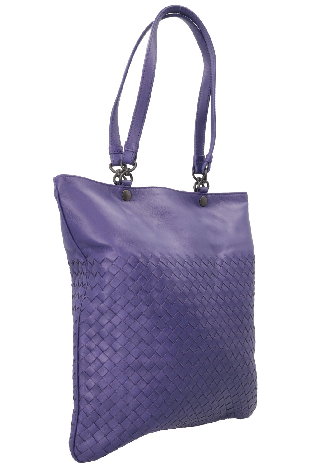 BOTTEGA VENETA Intrecciato Shopping Tote Purple