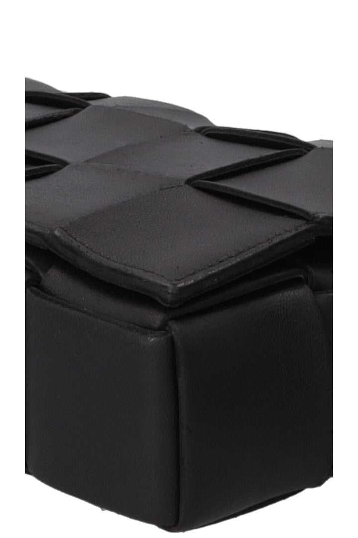 BOTTEGA VENETA Small Intrecciato Cassette Bag Leather Black