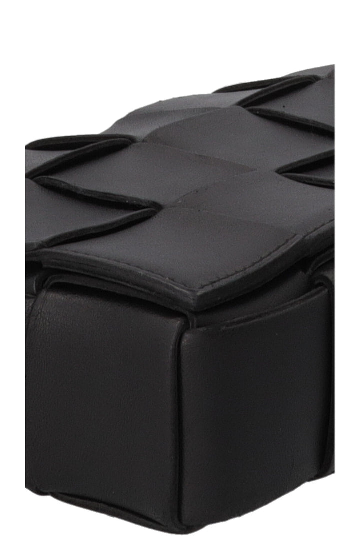 BOTTEGA VENETA Small Intrecciato Cassette Bag Leather Black
