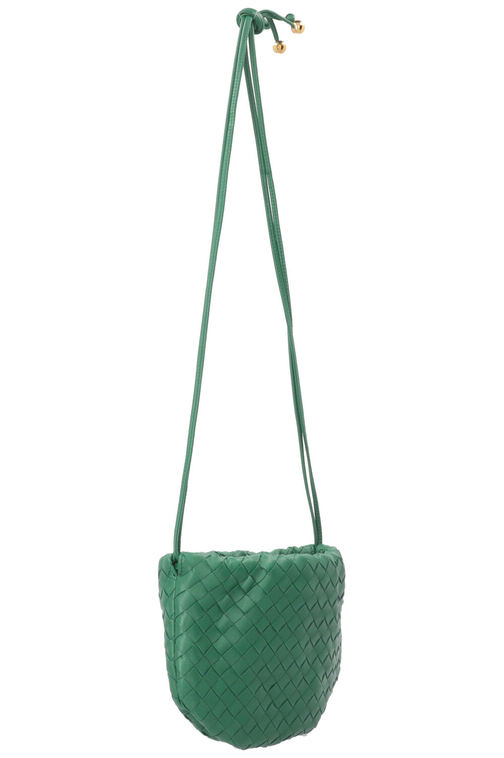 BOTTEGA VENETA The Mini Bulb Crossbody Bag Leather Parakeet