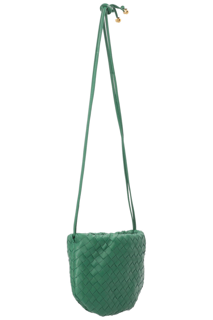 BOTTEGA VENETA The Mini Bulb Crossbody Bag Leather Parakeet
