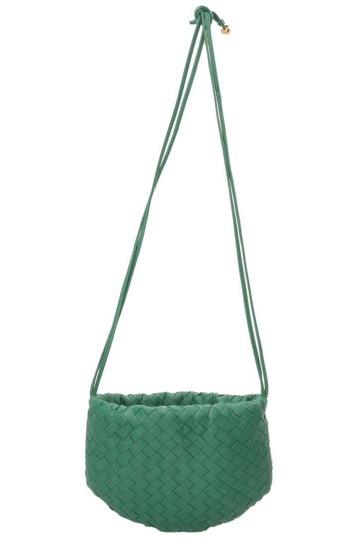BOTTEGA VENETA The Mini Bulb Crossbody Bag Leather Parakeet