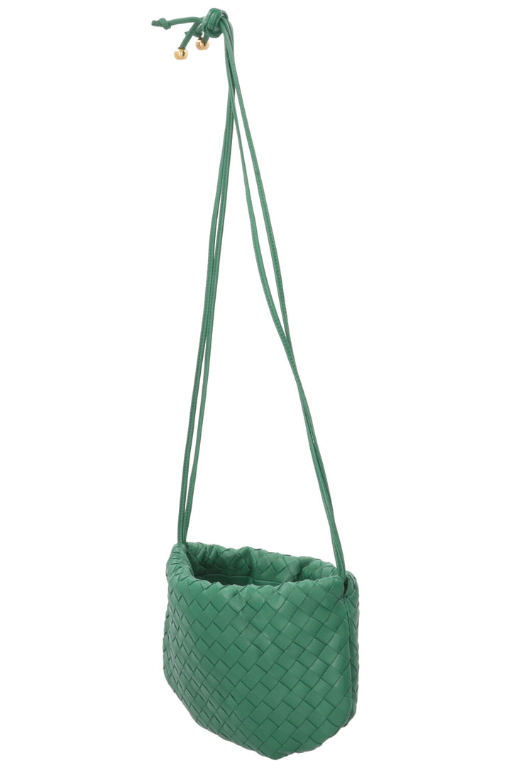 BOTTEGA VENETA The Mini Bulb Crossbody Bag Leather Parakeet