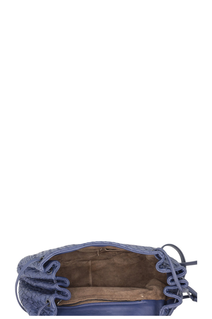 BOTTEGA VENETA Sac bandoulière vintage Intrecciato bleu