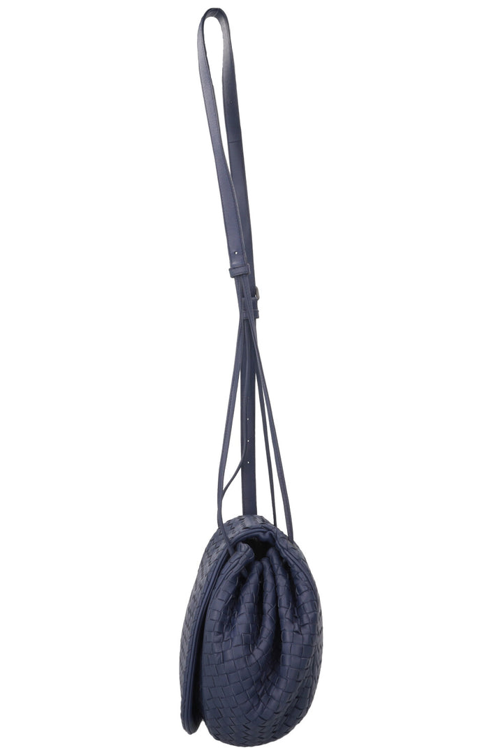 BOTTEGA VENETA Sac bandoulière vintage Intrecciato bleu