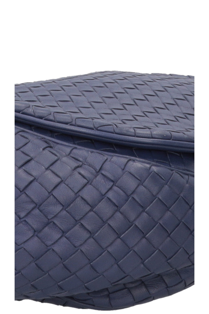 BOTTEGA VENETA Sac bandoulière vintage Intrecciato bleu