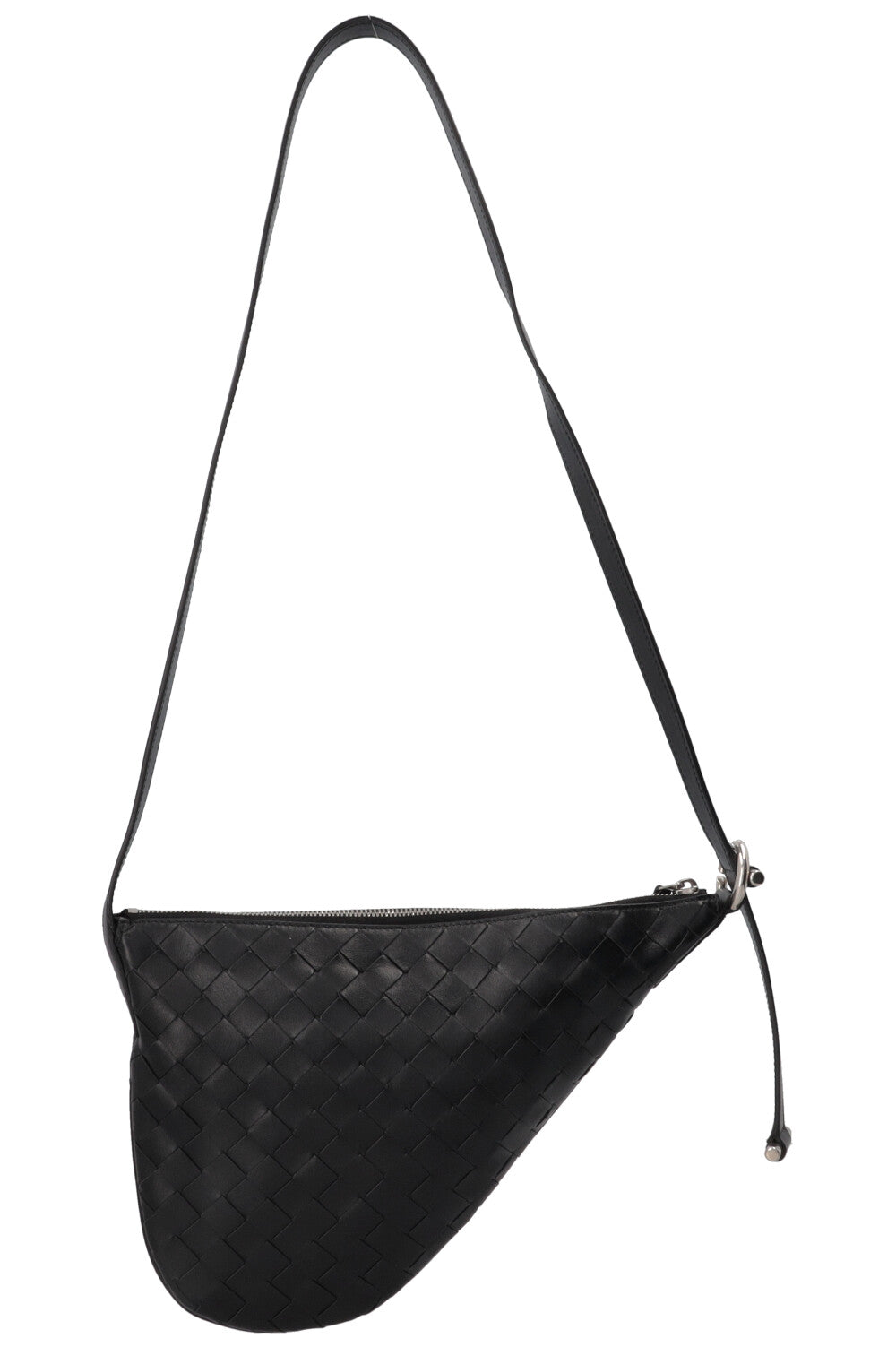 BOTTEGA VENETA Virgule Small Black Leather Bag