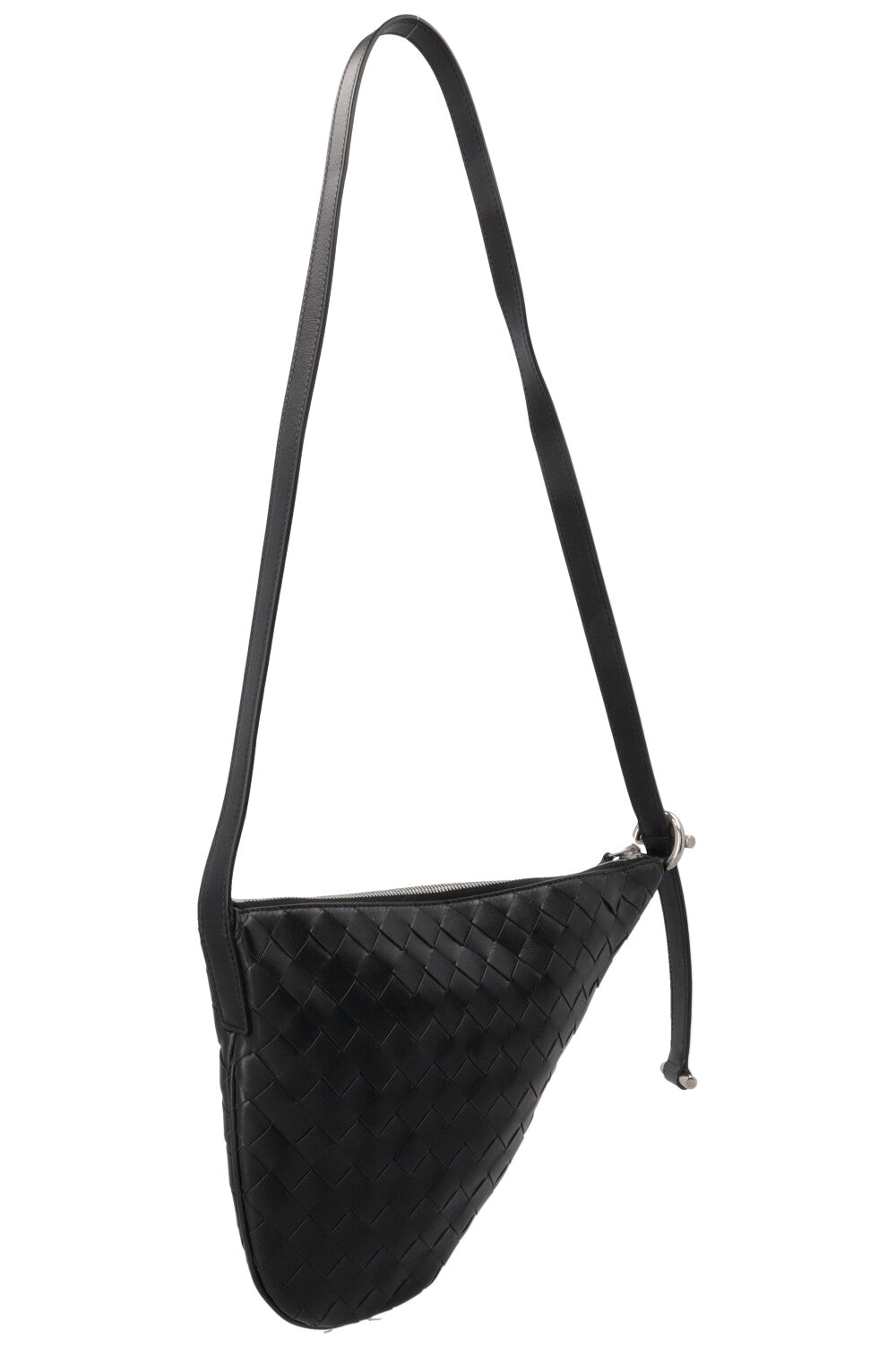 BOTTEGA VENETA Virgule Small Black Leather Bag