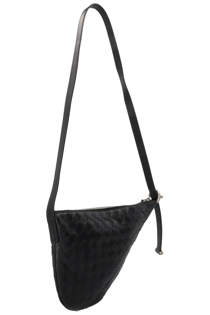 BOTTEGA VENETA Virgule Small Black Leather Bag