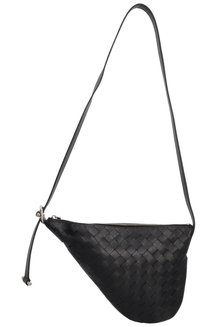 BOTTEGA VENETA Virgule Small Black Leather Bag