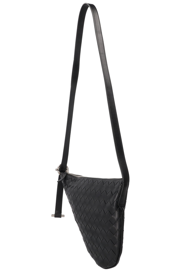 BOTTEGA VENETA Virgule Small Black Leather Bag