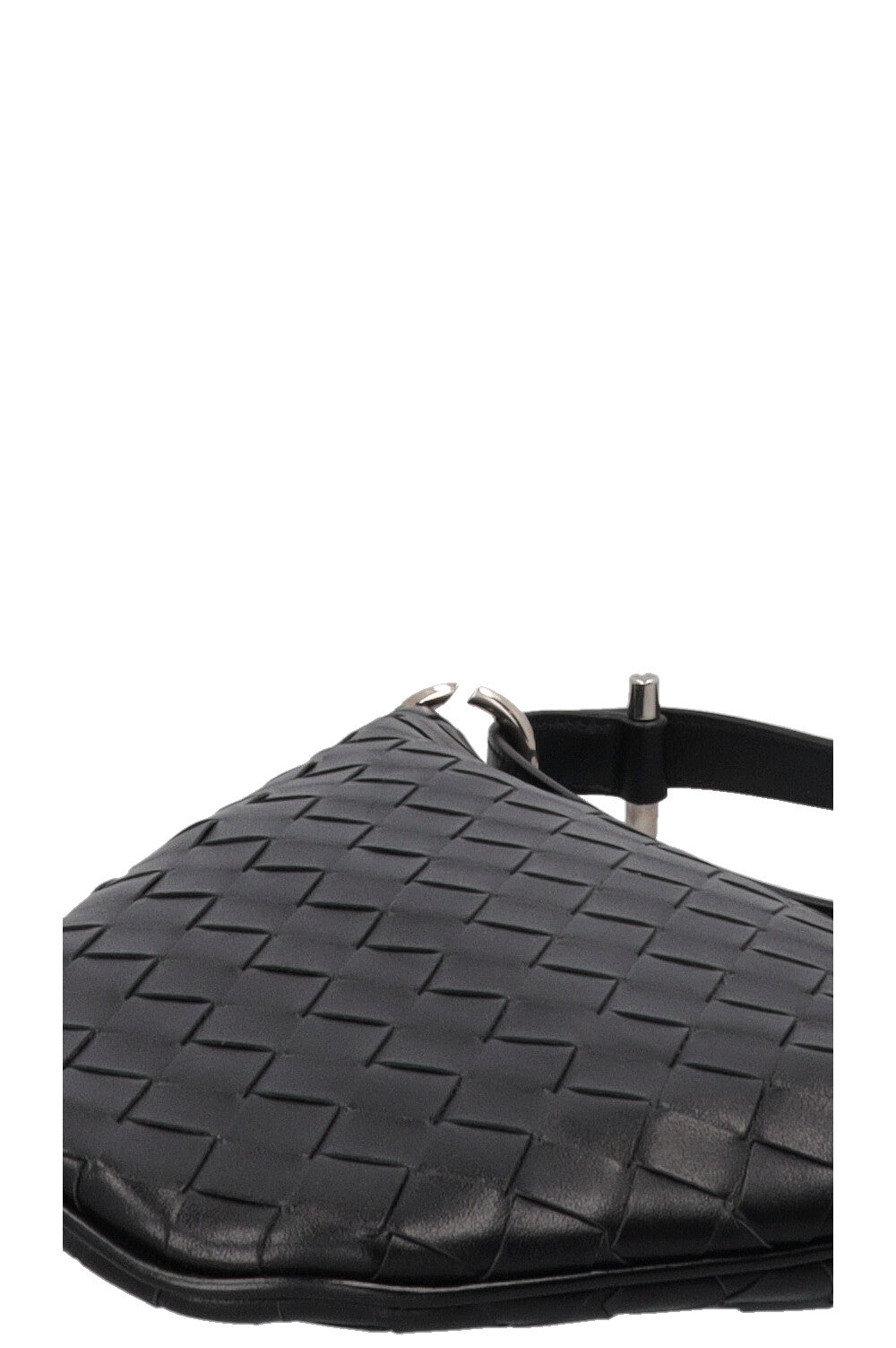 BOTTEGA VENETA Virgule Small Black Leather Bag