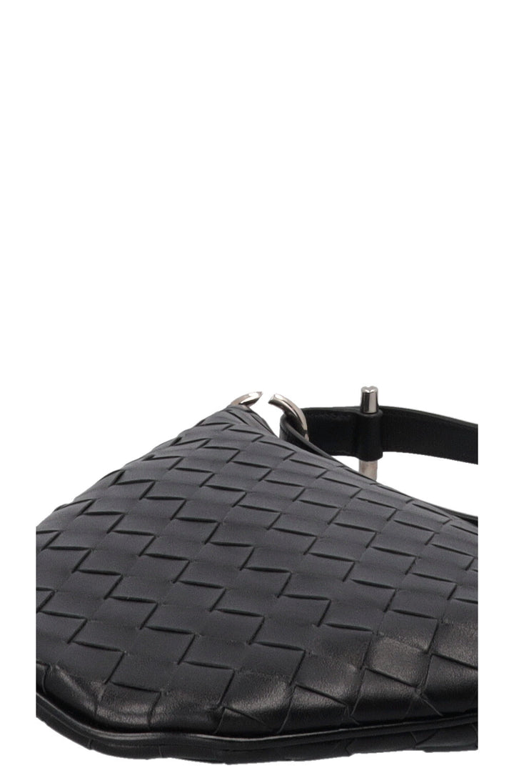 BOTTEGA VENETA Virgule Small Black Leather Bag
