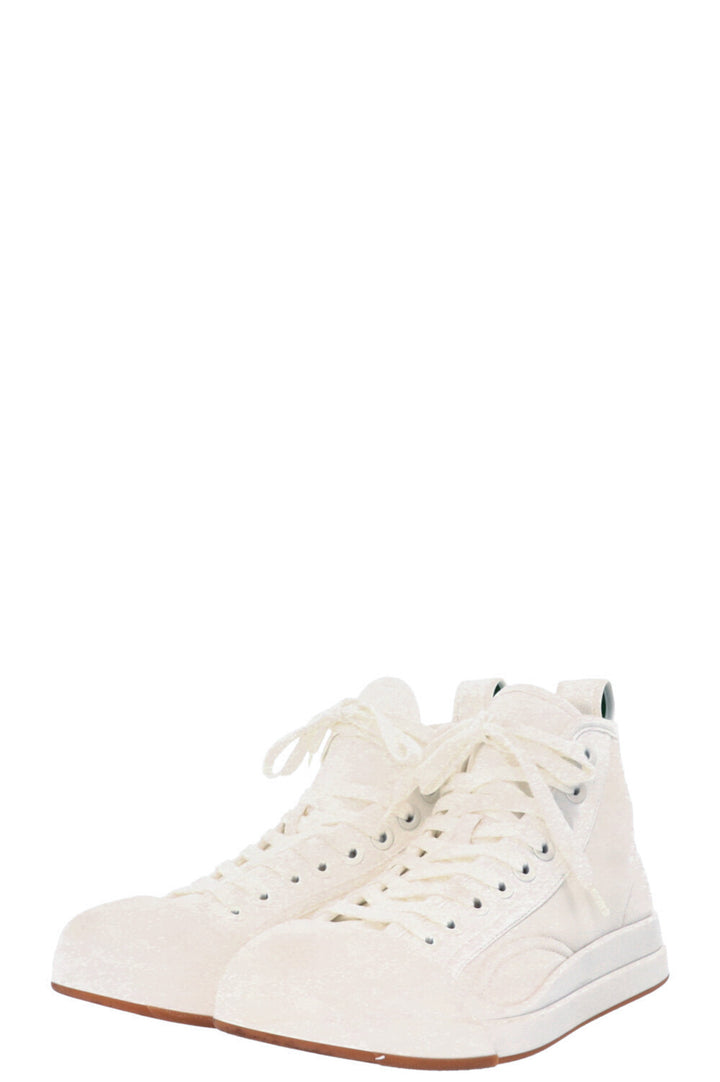 BOTTEGA VENETA Vulcan High Top Sneaker Canvas White