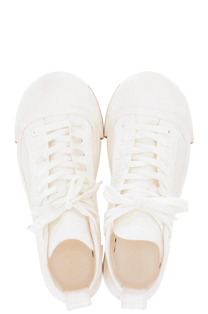 BOTTEGA VENETA Vulcan High Top Sneaker Canvas White