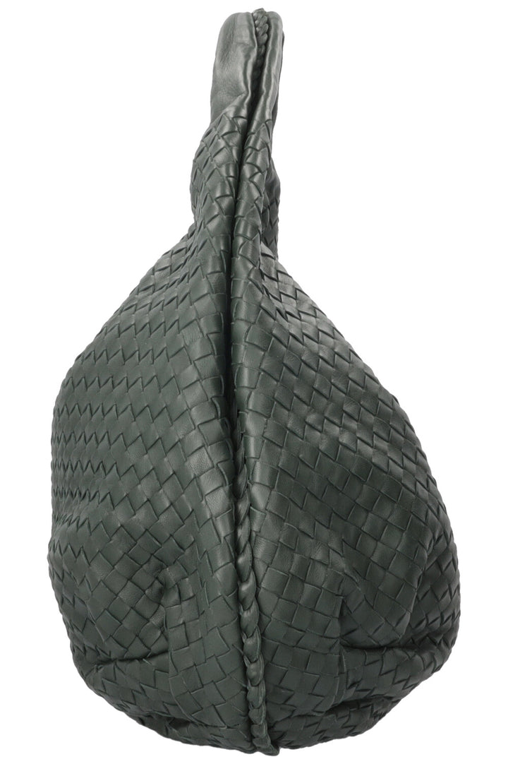 BOTTEGA VENETA Intrecciato Hobo Bag Leather Forest Green