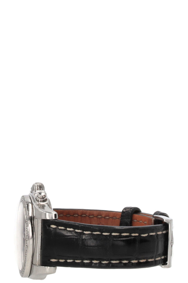 BREITLING Chronomat 38 Cuir de crocodile Argent