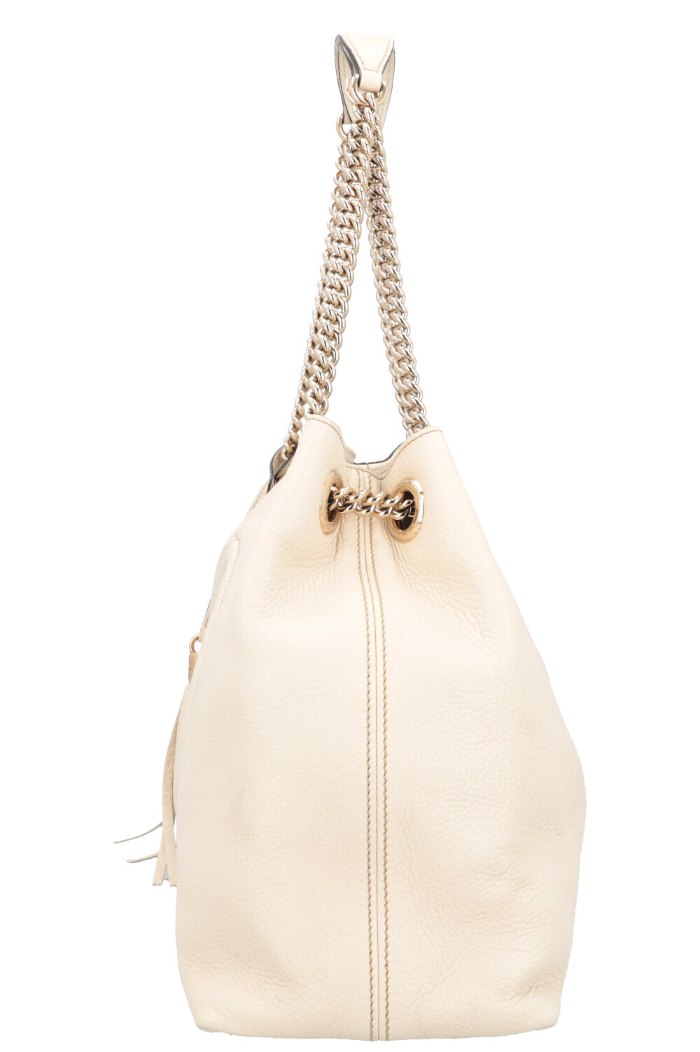 GUCCI Interlocking Soho Shoulder Bag Ivory