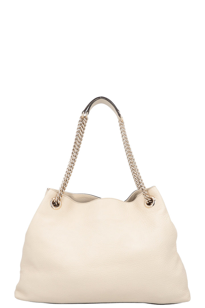 GUCCI Interlocking Soho Shoulder Bag Ivory