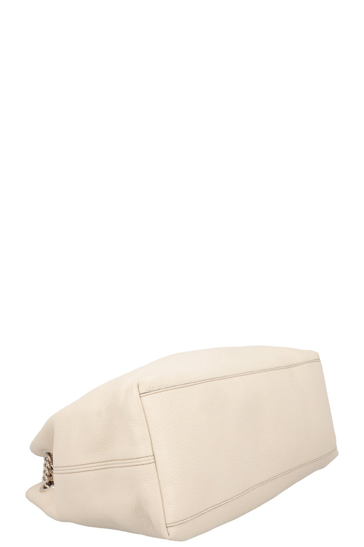 GUCCI Interlocking Soho Shoulder Bag Ivory