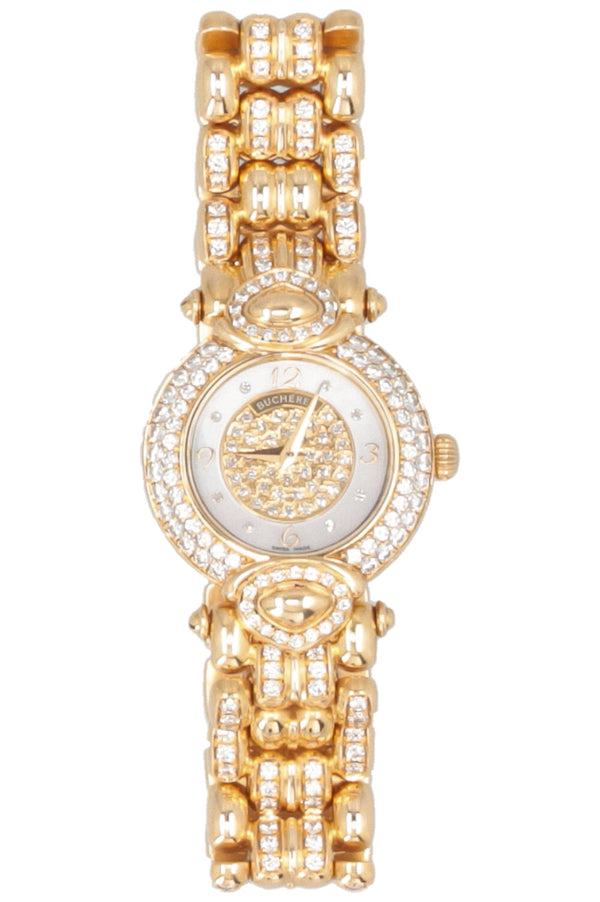 BUCHERER Paradiso Mini Quartz Or Jaune 18 carats Diamants