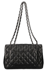 CHANEL Single Flap Bag Caviar Black Large