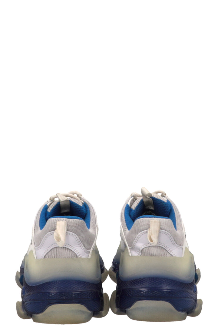 BALENCIAGA Triple S Sneakers White Blue