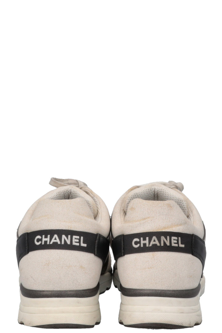 CHANEL CC Sneakers Grey White