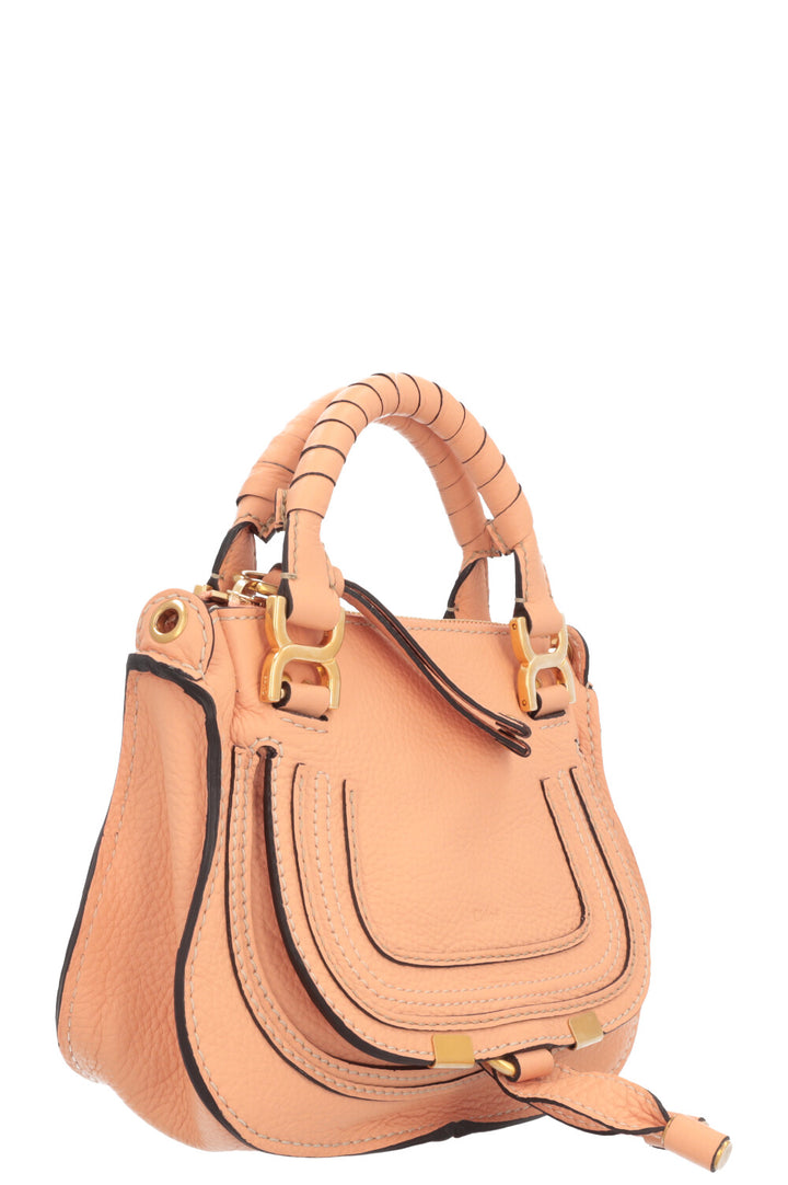 CHLOÉ Mini Marcie Satchel Bag Peach